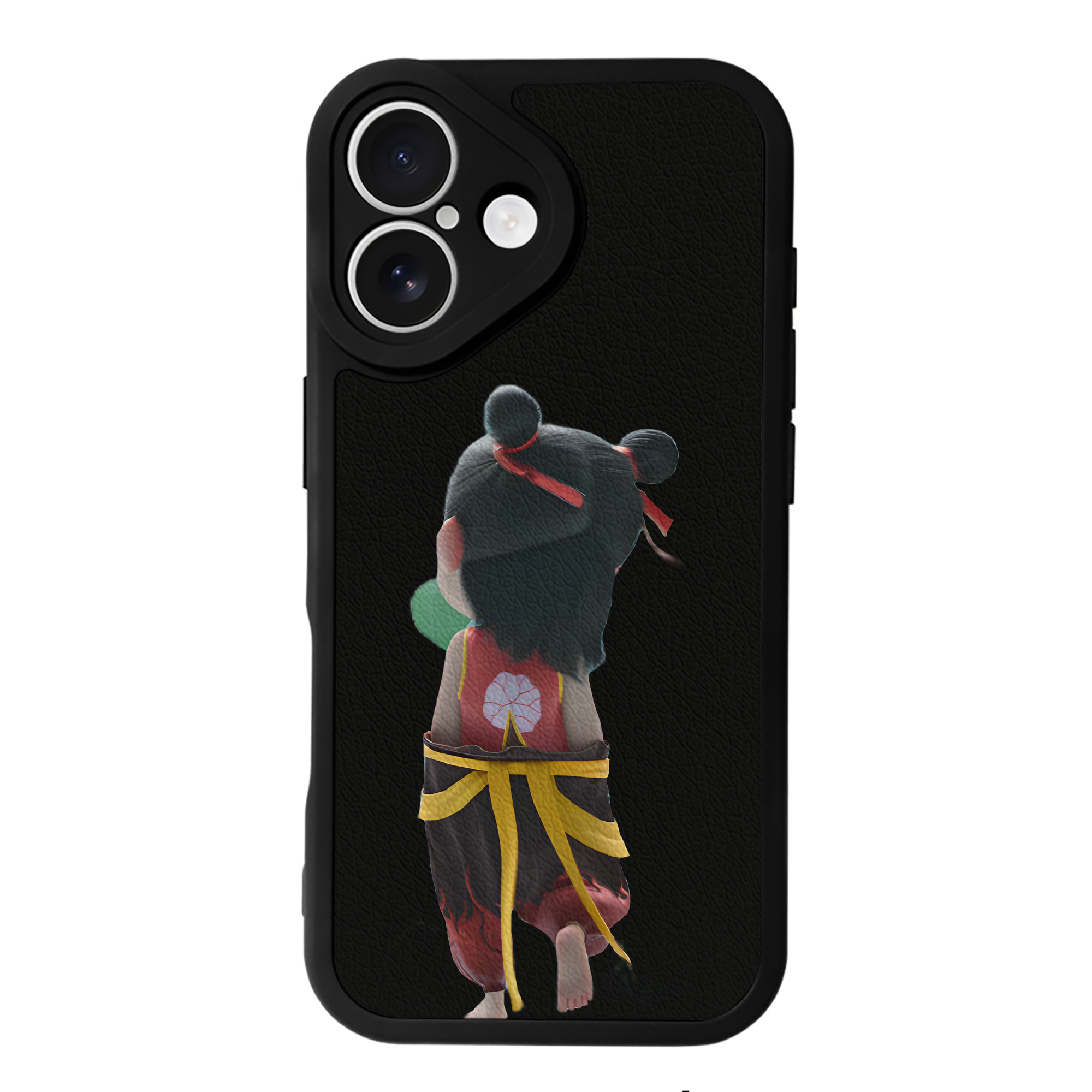 （画像用） Ne Zha 2 ナタ 魔童の大暴れ 【iPhone 16シリーズ対応】シリコンスマホケース（レザー調） 材質：シリコン